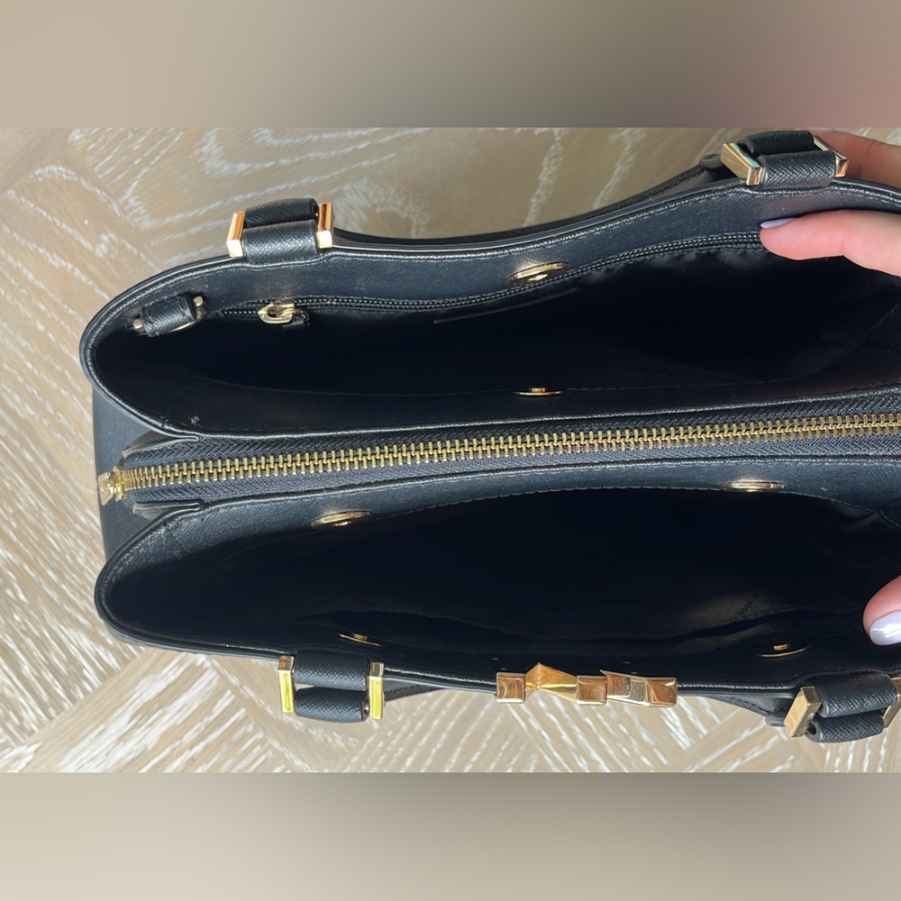 Michael Kors Black Leather Purse - Picture 4 of 5